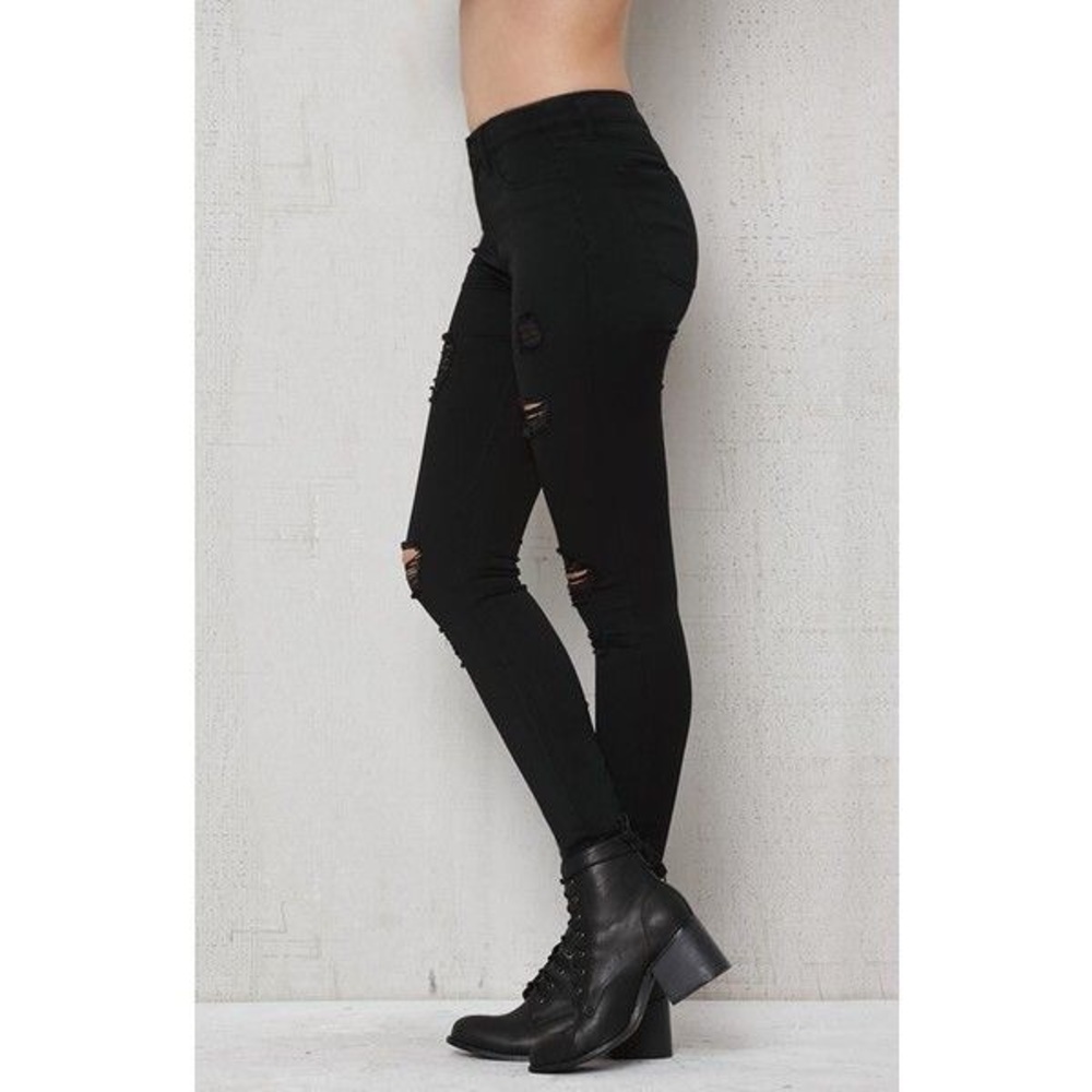 PacSun black ripped jeggings - size 25